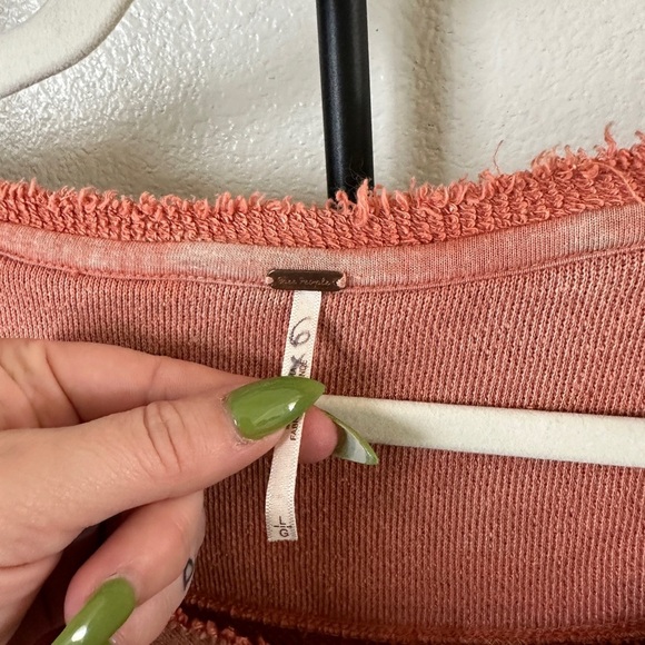 Free People Pink Pullover Top - Picture 6 of 7